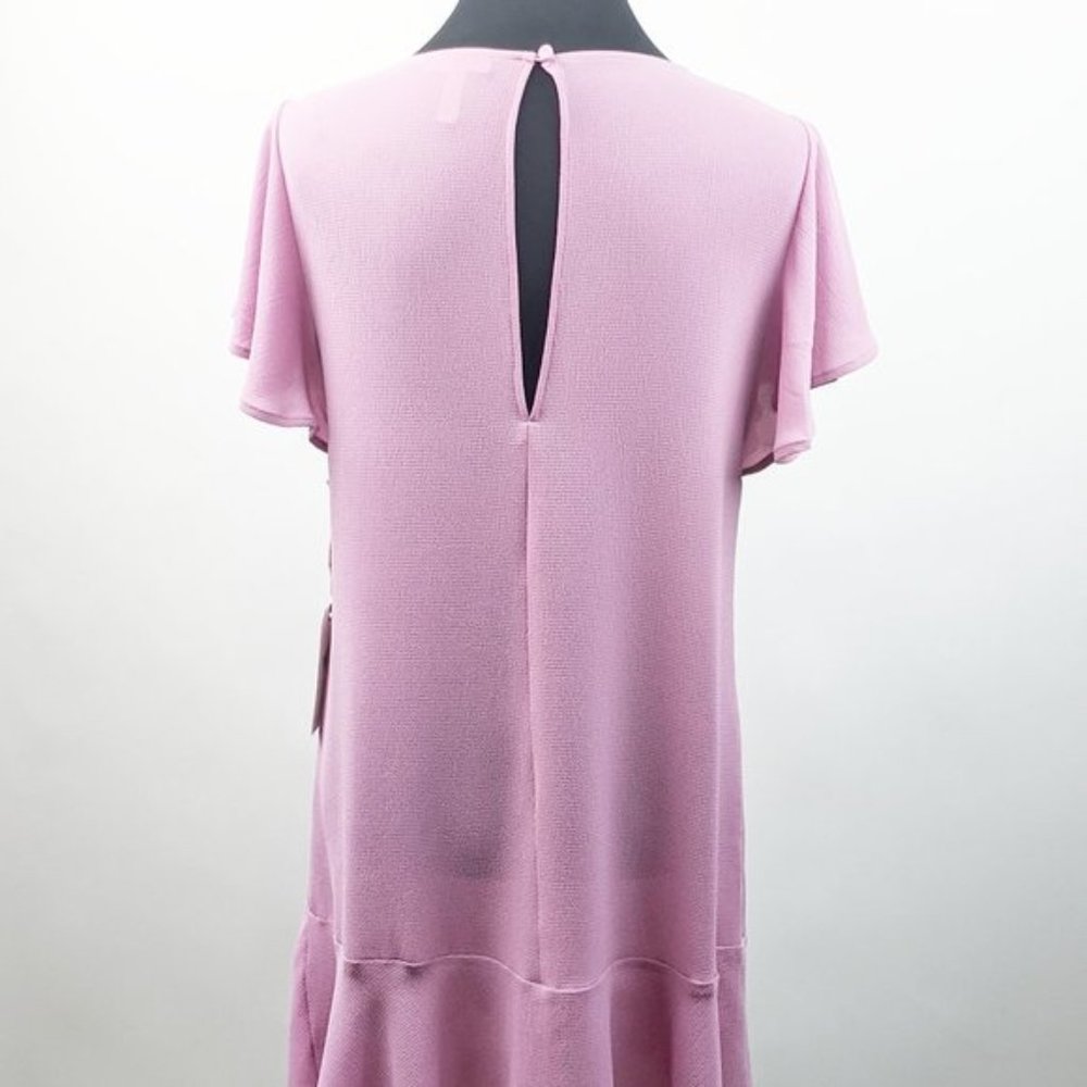 Leith Purple Victoria Ruffle Mini Dress - Picture 4 of 7